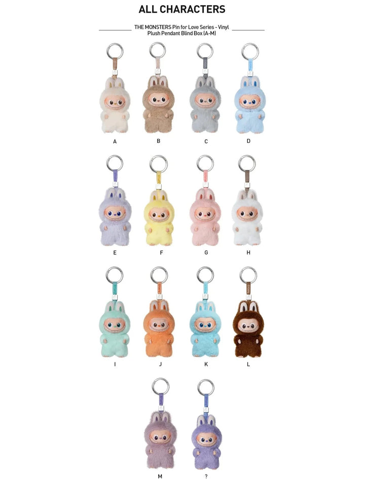 Labubu PIN FOR LOVE SERIES Blind box (A-M)